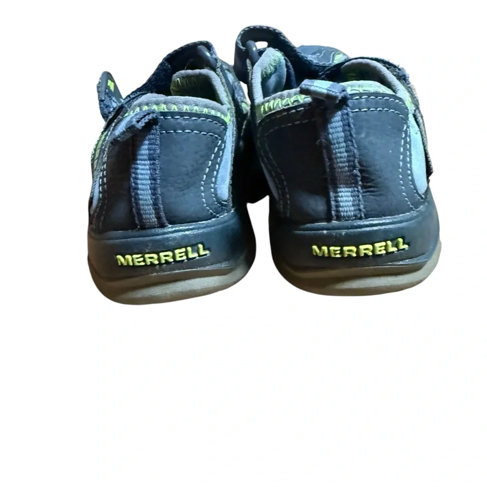 Merrell Hydro Hiker sandals size youth 1M blue green outdoor water shoes